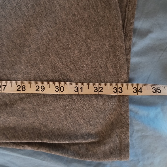 Bobi Los Angeles NWT Long Sleeve Shirred Dress Thunder in Heather Gray M - Picture 11 of 15